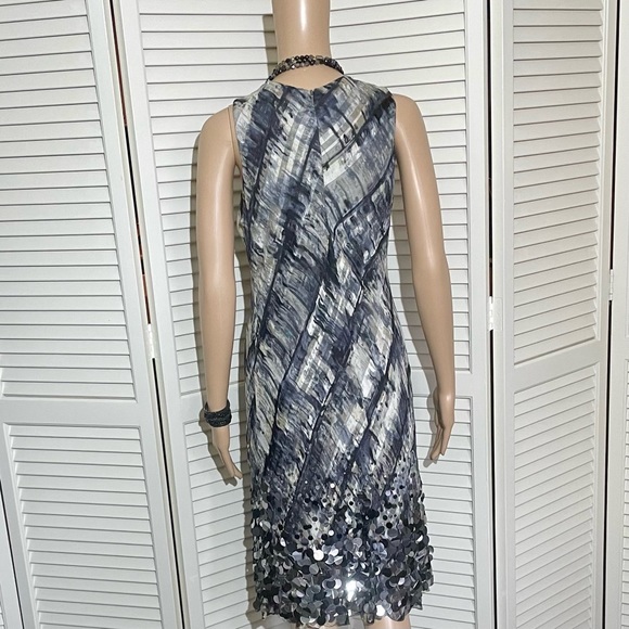 Carmen Marc Valvo Glitzy Party Dress -Wedding Guest Wow -Cocktail Party -Size 8 - Picture 3 of 16